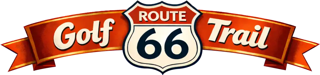 Route 66 Golf Trail Art Title Isolated